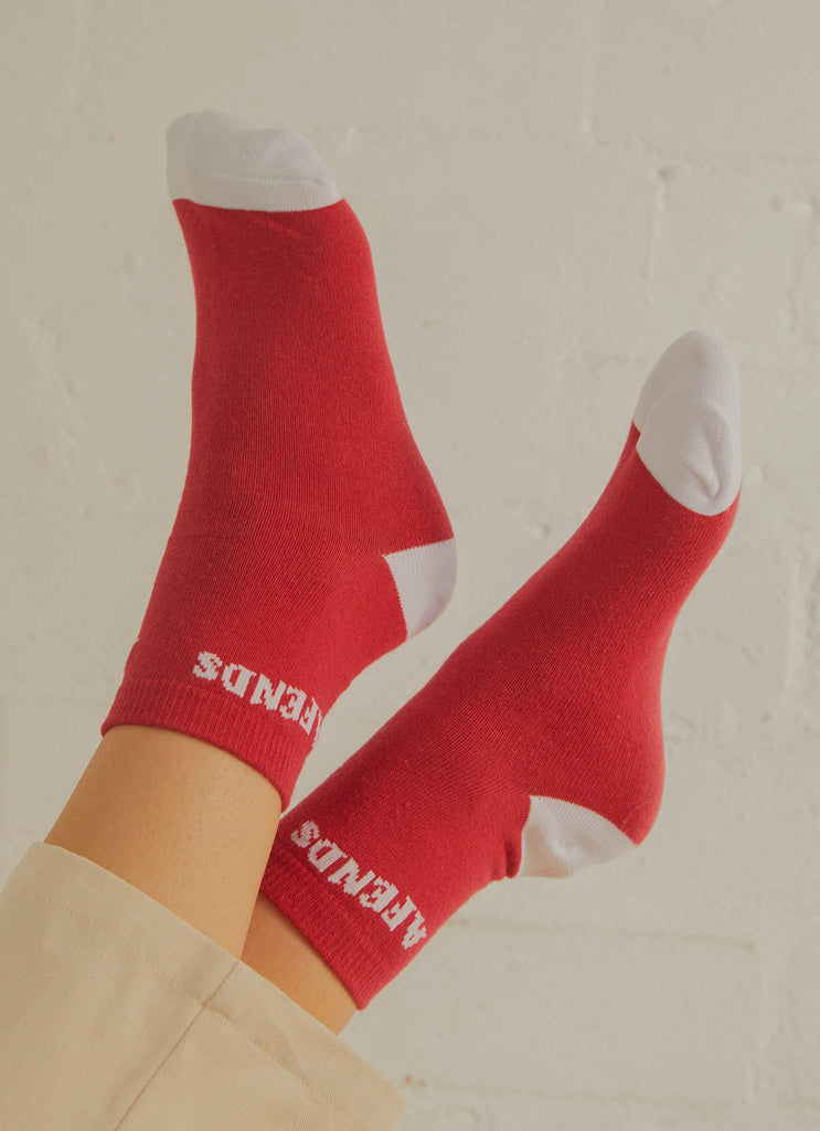 Connect Hemp Socks - Deep Red - Peppermayo