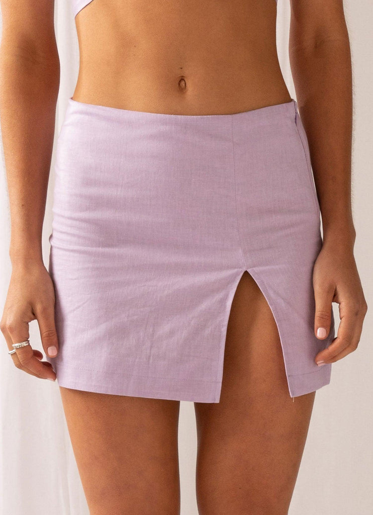 Stay Focused Skirt - Lilac Love - Peppermayo