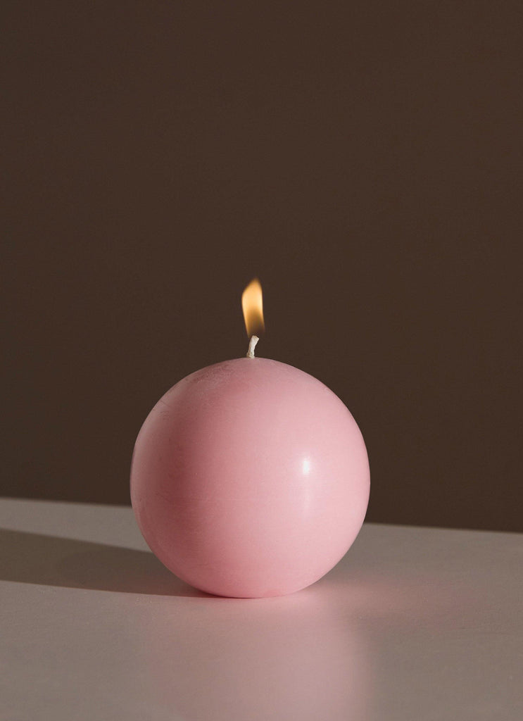 Moreton Eco Ball Candle- 7.5cm - Blush Pink - Peppermayo
