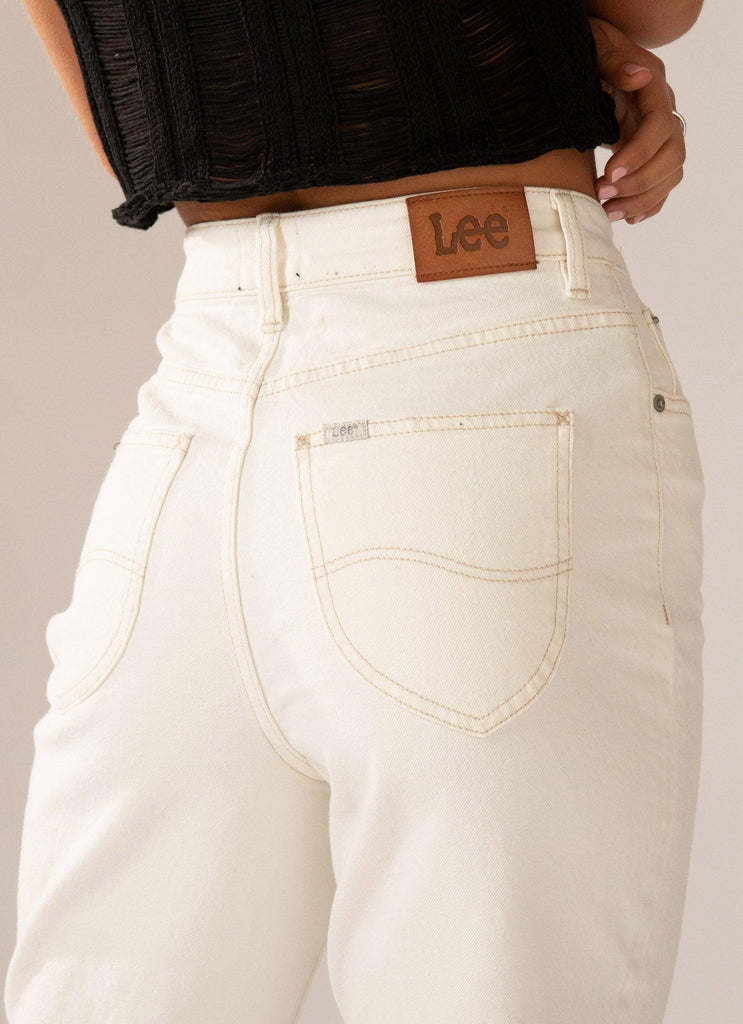High Straight 80 Jean - Eco-White - Peppermayo