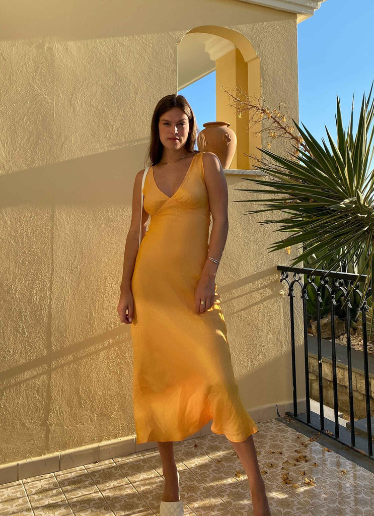 Loren Maxi Dress - Mango Shimmer - Peppermayo