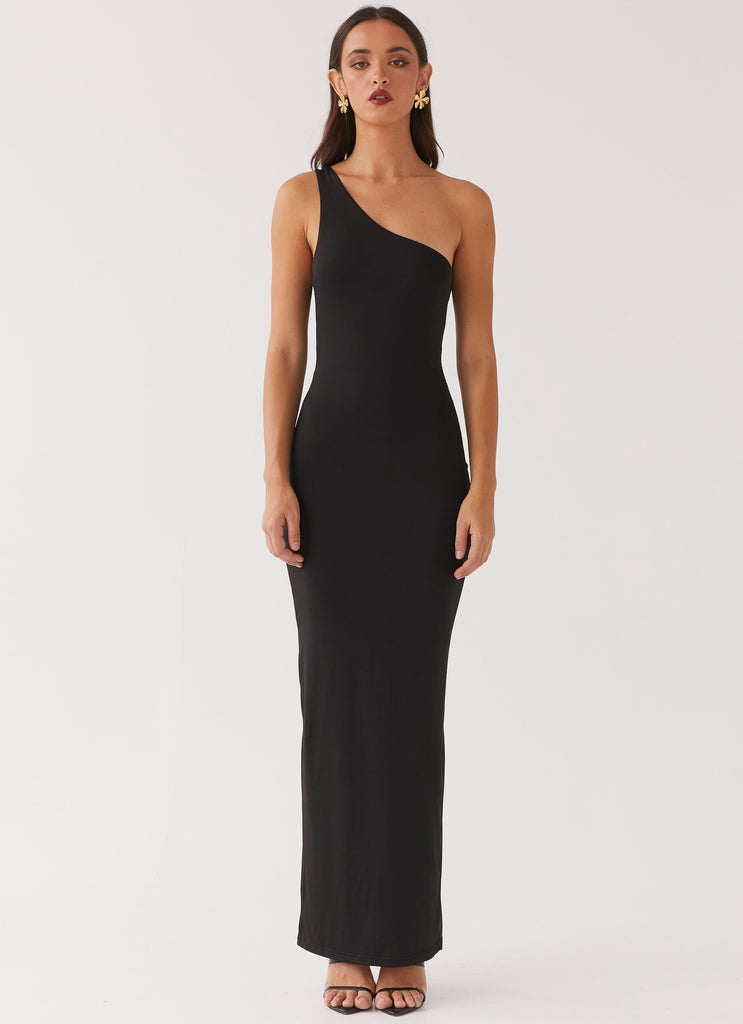 Iris Backless Maxi Dress - Black