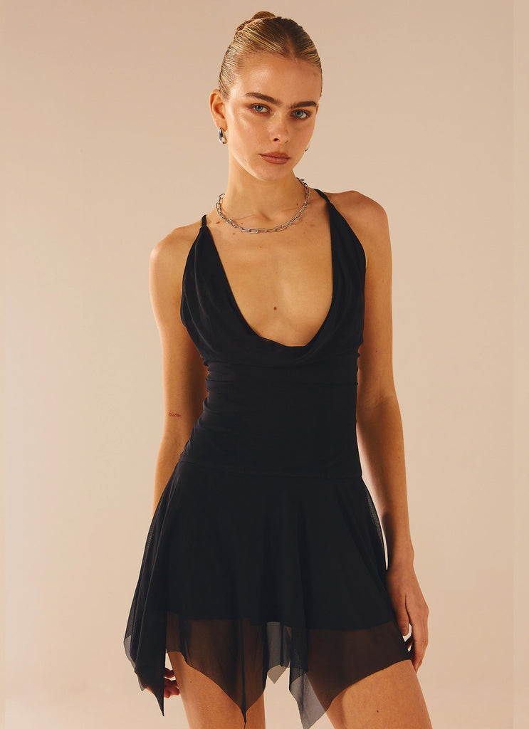 Milan Mood Mini Dress - Onyx