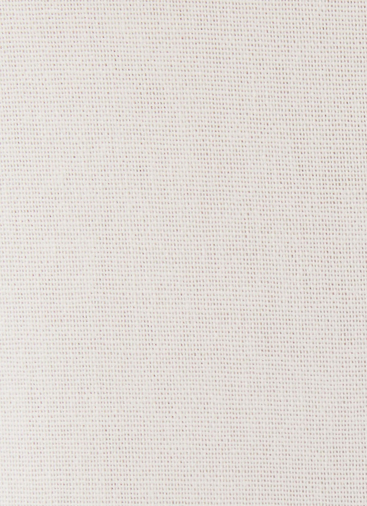 Womens Born For Bordeaux Linen Midi Skirt in the colour White in front of a light grey background