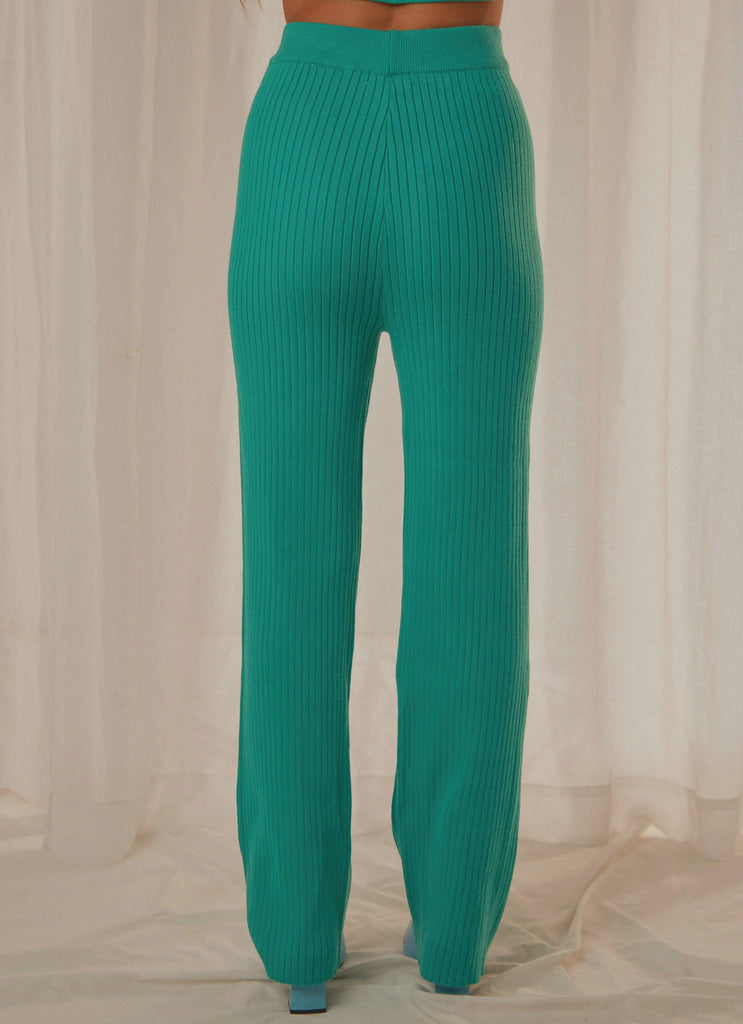Only Vice Knit Pants - Jade Green - Peppermayo