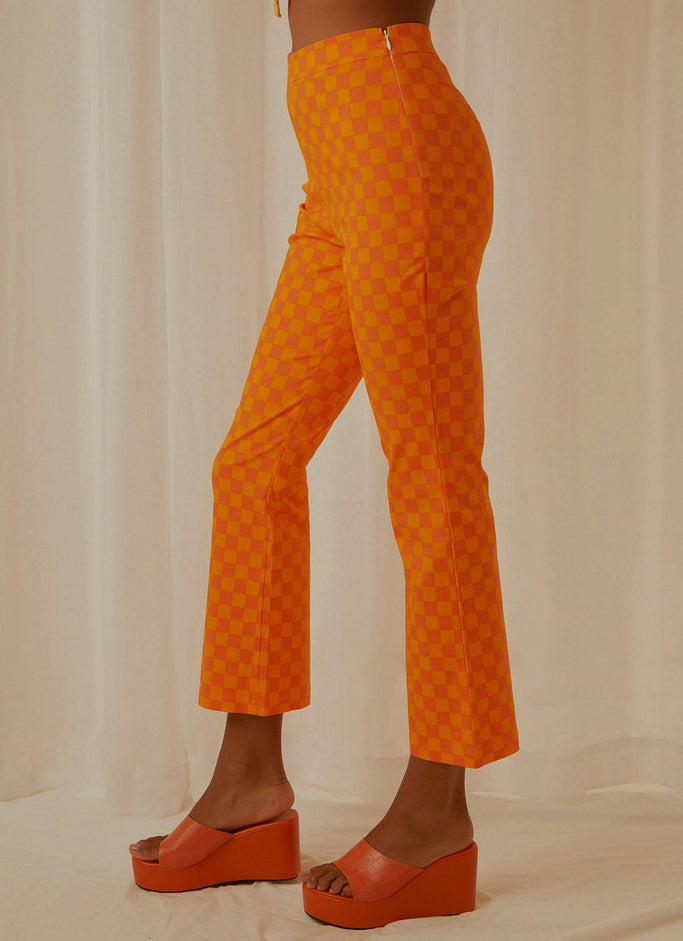 Runway Show Pants - Bright Orange