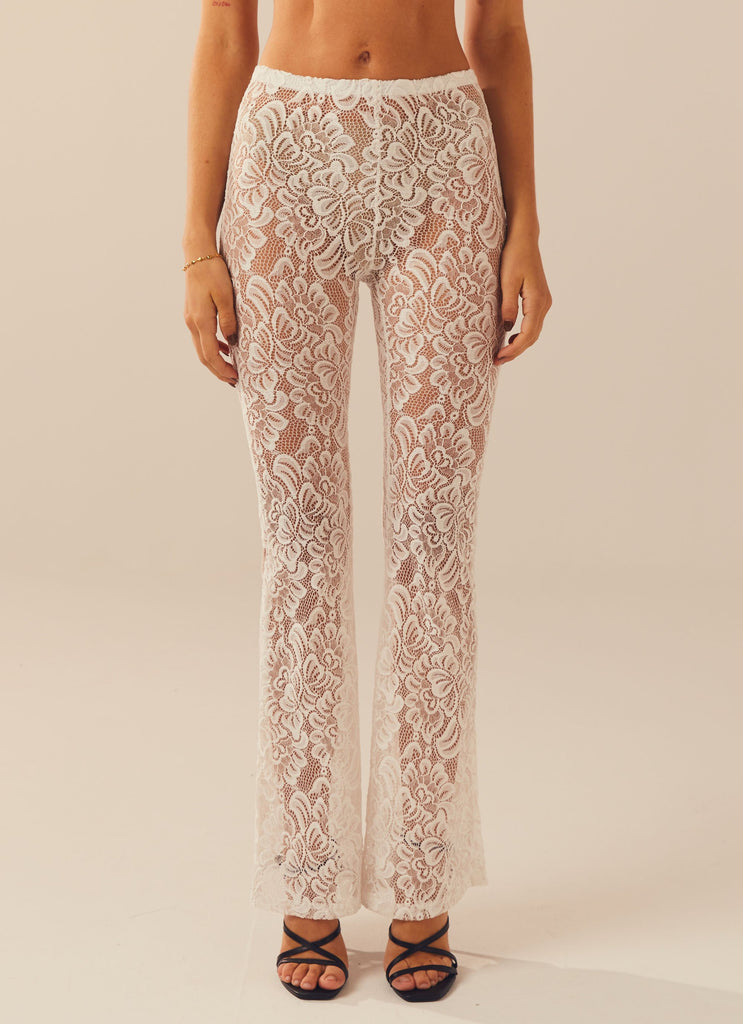 Sweet Fantasy Lace Pant - Ice