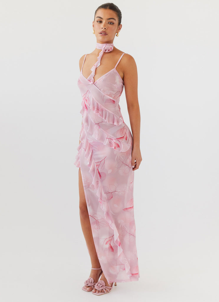 New Romantics Mesh Maxi Dress - Soft Pink