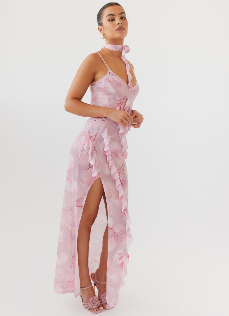 New Romantics Mesh Maxi Dress - Soft Pink