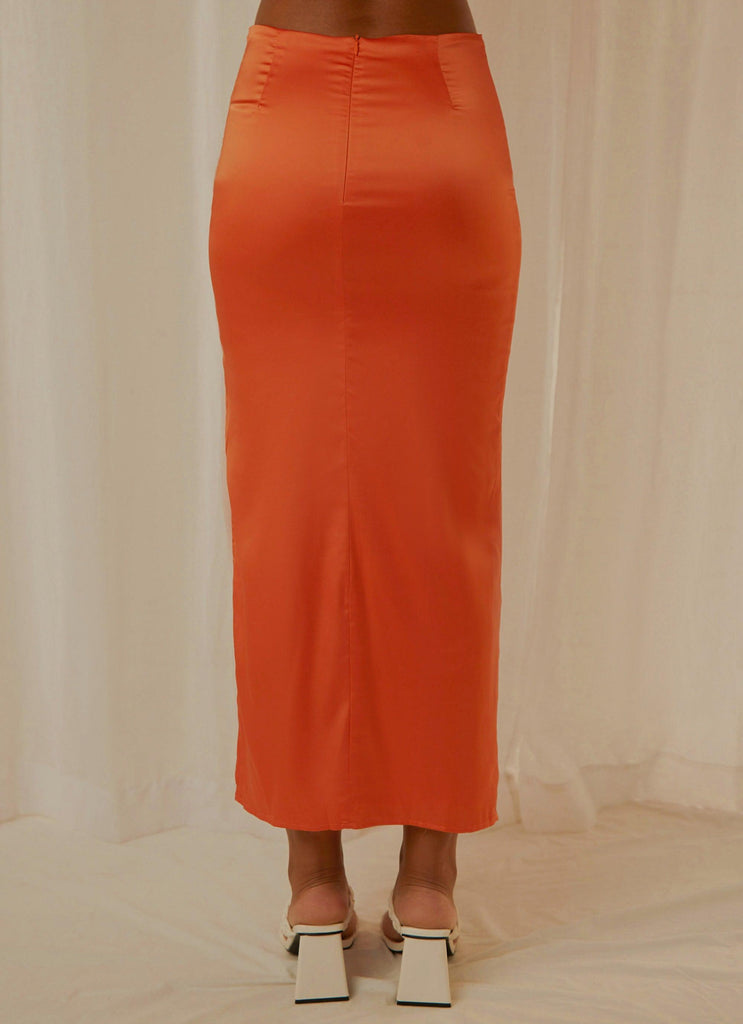 Monaco Maxi Skirt - Orange - Peppermayo