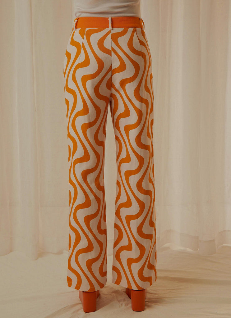 Ma Belle Pants - Orange Wave - Peppermayo
