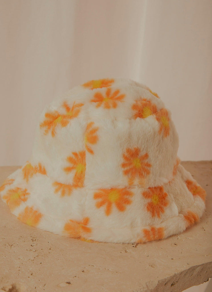 Bring Me flowers Bucket Hat - Orange floral - Peppermayo