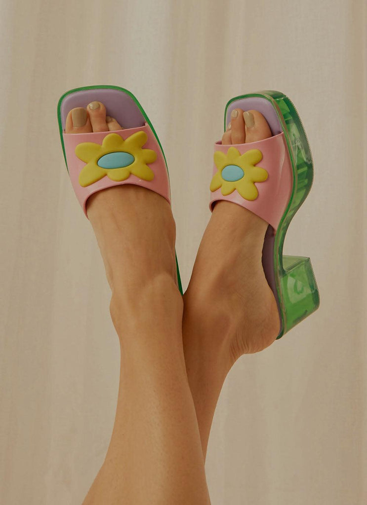 Melissa x Lazy Oaf Pink Shape Sandal - Pink - Peppermayo