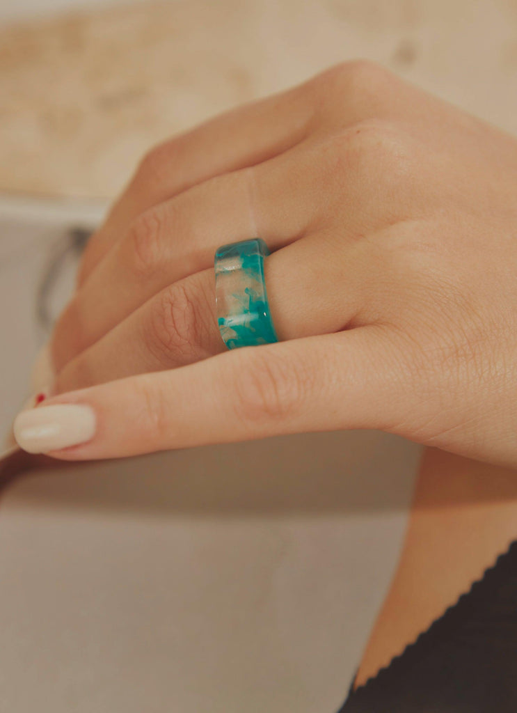 Perspective Ring - Teal - Peppermayo