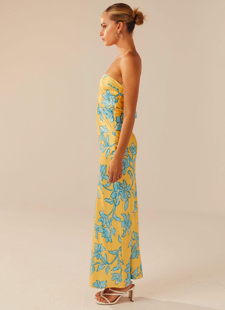 Summer Lover Maxi Dress - Golden Bloom - Peppermayo