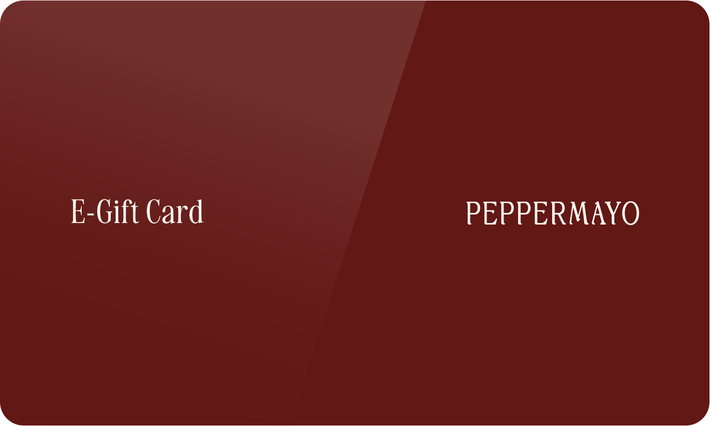 Peppermayo e-gift card